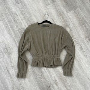 Olive green Zara top